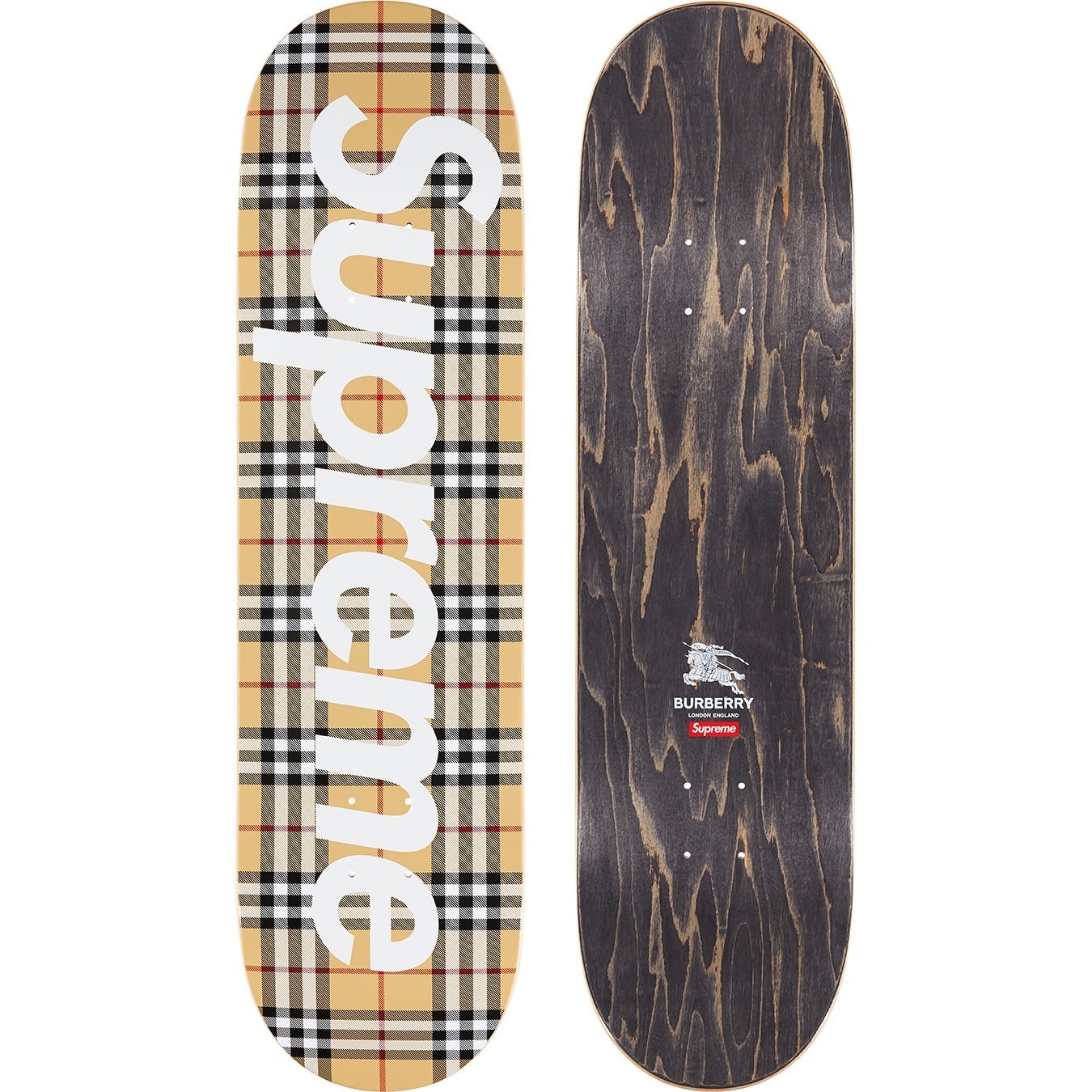Supreme®/Burberry® Skateboard view 2